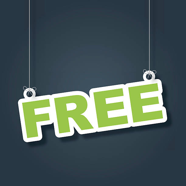 Free hanging label  free sign up stock illustrations