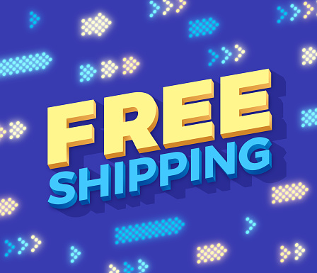 Free Shipping Arrows Abstract Background
