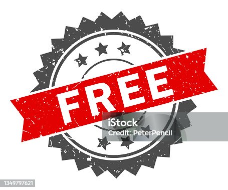 istock Free - Stamp, Imprint, Seal Template. Grunge Effect. Vector Stock Illustration 1349797621