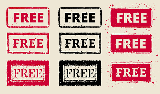 Free Vector Rubber Stamp Collections