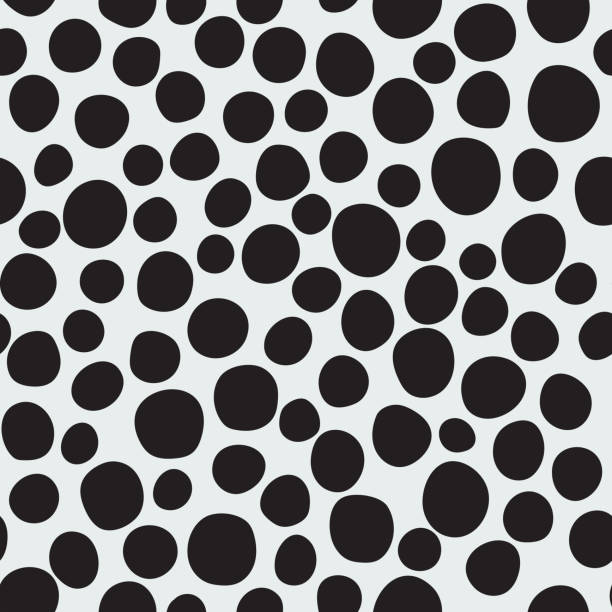 Freehand dots pattern Minimalistic freehand doodle seamless pattern. EPS10 vector illustration, global colors, easy to modify. imperfection stock illustrations