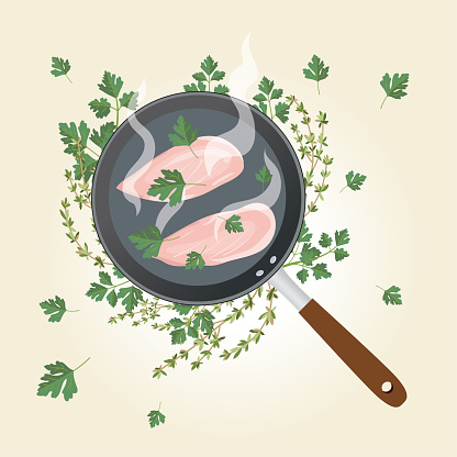 Fresh Foods . Cooking illustrations. vector