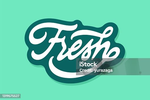 istock Fresh vector lettering 1319575527