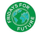 istock Fridays for future logo, Vector illustration 1351852423
