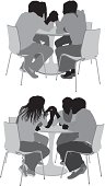 Friends sitting on coffee tablehttp://www.twodozendesign.info/i/1.png