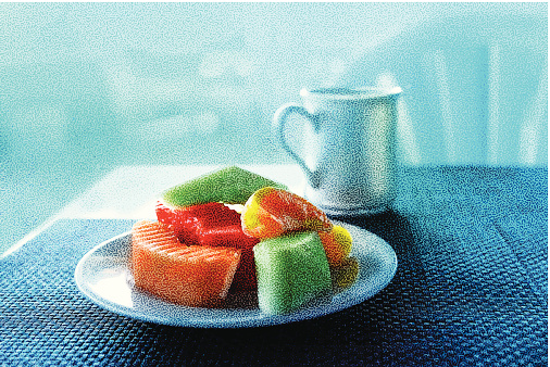 Fruit And Coffee Breakfast
