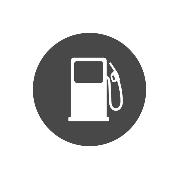 Fuel refill symbol. Vector illustration Fuel refill symbol. Vector illustration garage icons stock illustrations