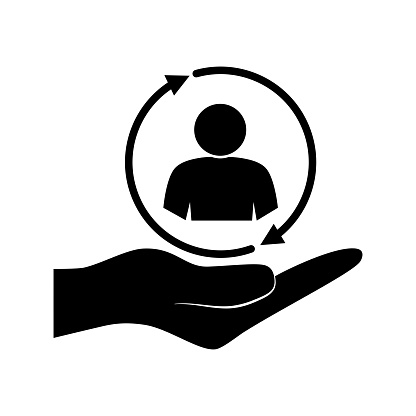 Full customer care service icon. customer vector illustration