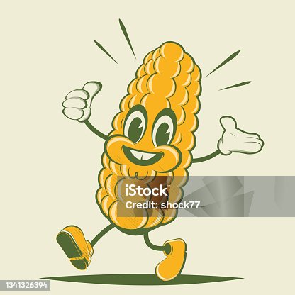 istock funny corn retro cartoon illustration 1341326394