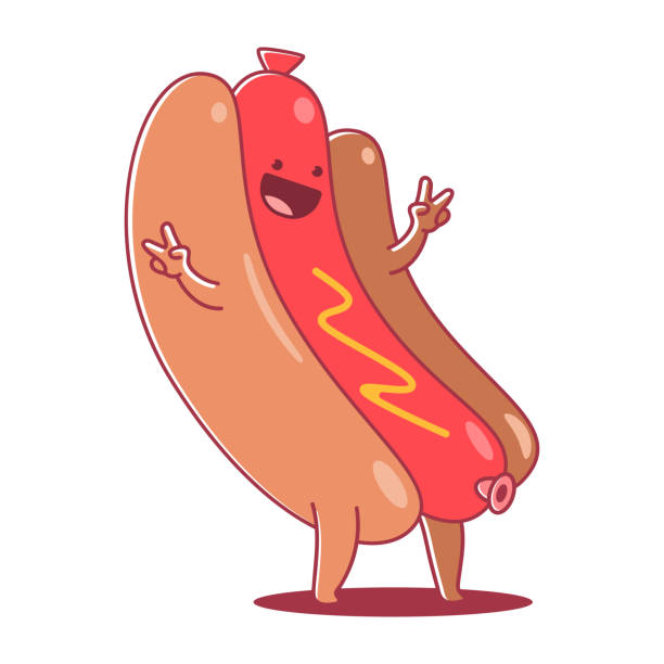Hot Dog Mascot stock vectors - iStock