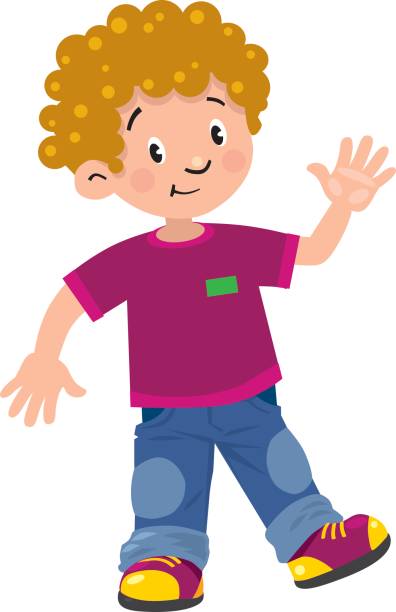 Curly Hair Boy Illustrations, Royalty-Free Vector Graphics & Clip Art
