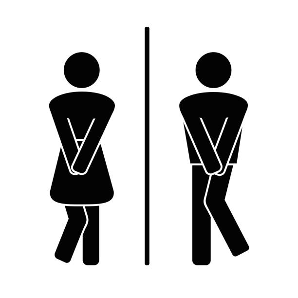Toilet Symbol Door Sign Restroom Unisex Bathroom Funny 