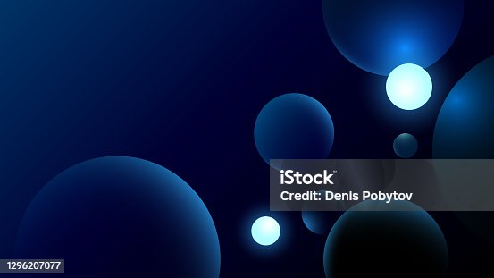 istock Futuristic abstract glowing geometric 3D close-up illustration - Particles and atoms in the environment. 1296207077