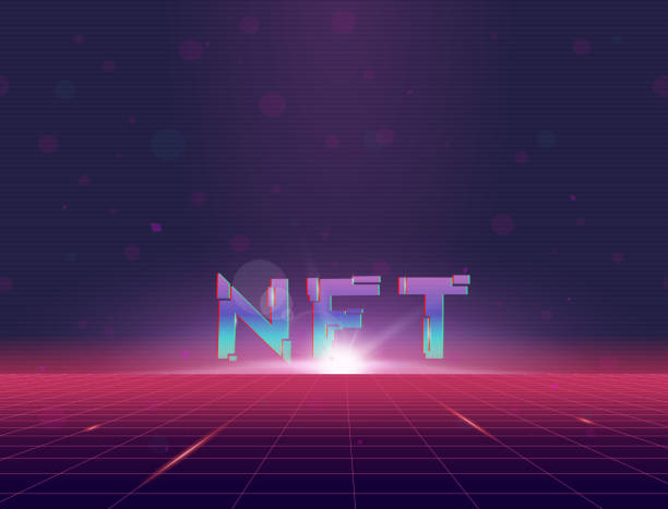 NFT futuristic background 