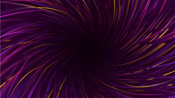 futuristische illustration - abstrakte spiraltunnel. - supernova stock-grafiken, -clipart, -cartoons und -symbole