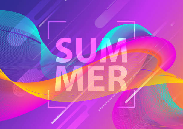 Futuristic music fest summer wave poster. Club party flyer. Abstract gradients waves technology background. Eps10 vector illustration. Futuristic music fest summer wave poster. Club party flyer. Abstract gradients waves technology background. Eps10 vector illustration. dancing backgrounds stock illustrations