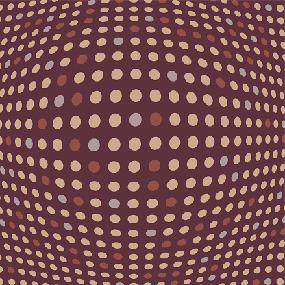 Futuristic pattern. Dotted background with 3d circle. Digital element