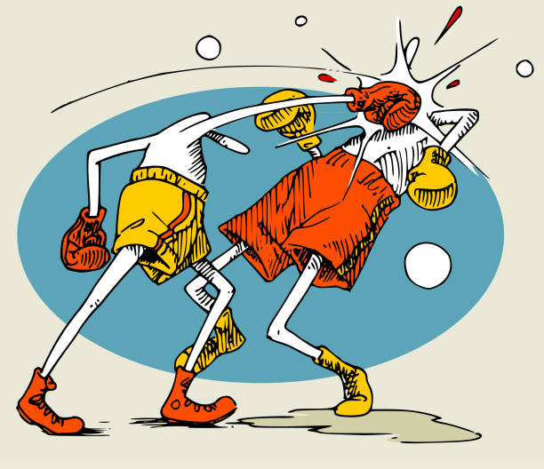Gali-boxing vector art illustration