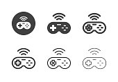 Game Controller Icons Multi Series Vector EPS File.