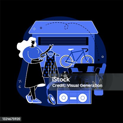 istock Garage sale abstract concept vector illustration. 1324675920