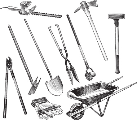 Garden Digging and Trimming Tools