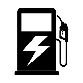 istock Gas station icon, nozzle isolated logo vector, pump gasoline design, oil power energy symbol 1344610718