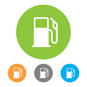 istock Gas Station Icons. Vector 504743184
