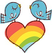 Gay Pride Love Birds