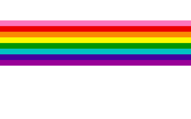 szablon gay pride rainbow flag lgbtqia. różnorodność e inkluzywność. baner dumy ze znakiem flagi lgbt. ilustracja wektorowa miesiąca dumy. kolorowa ramka elementu projektu izolowana na białym tle - progress pride flag stock illustrations