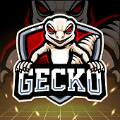 Gecko mascot.    design design