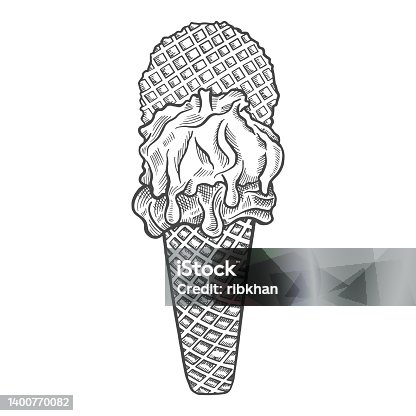 istock gelato ice cream italy or italian cuisine traditional food isolated doodle hand drawn sketch with outline style 1400770082