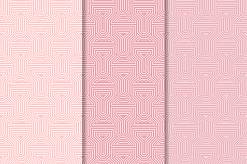 幾何学的な背景淡いピンクの垂直のシームレスな壁紙色のセット イラストレーションのベクターアート素材や画像を多数ご用意 Istock