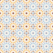 Geometric pattern in the Islamic style. Seamless background. Vector illustration.