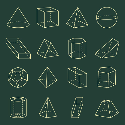 Geometric Shapes Collection 3D Vector Illustration