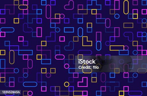 istock Geometric Video Gaming Abstract Background 1334526454
