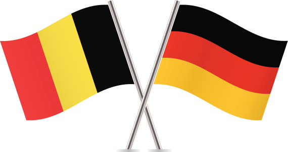German And Belgian Flags Vector Stock Illustration - Download Image Now ...