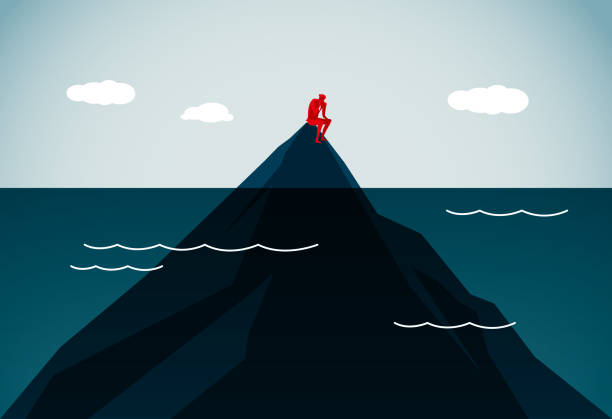 getting away from it all commercial illustrator depression land feature stock illustrations
