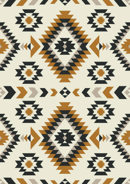 gh ethnic pattern design. vector illustration navajo culture stock illustrations