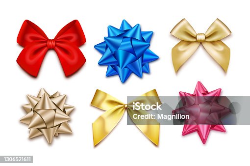 istock Gift Bows Set Vector 1306521611
