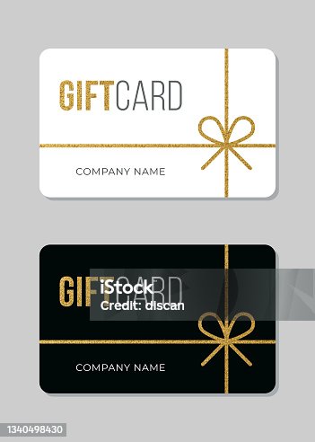 istock Gift Card template. 1340498430