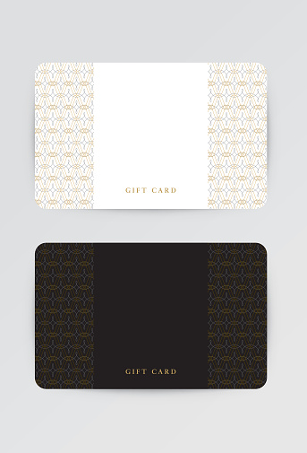 Gift card, voucher template. Vector file for easy editing.