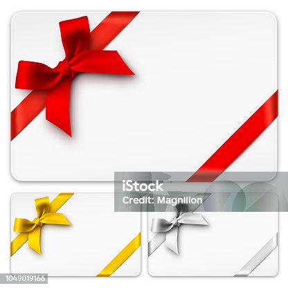 istock Gift Cards with Bows 1049019166