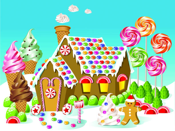 Gingerbread House Illustrations, Royalty-Free Vector Graphics & Clip