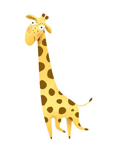 Giraffe for Kids Cute and Funny Animal Cartoon