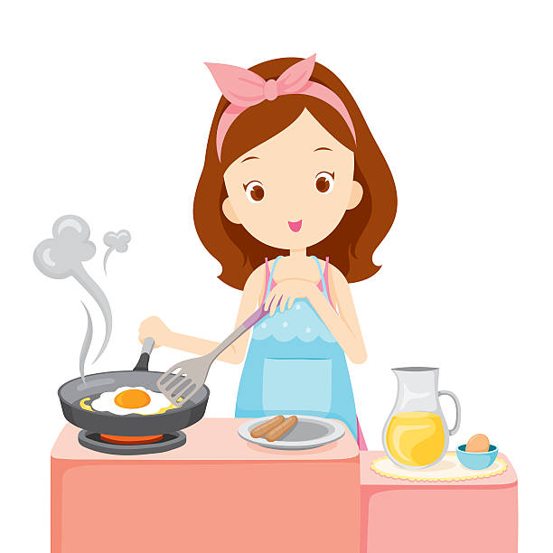 Best Woman Making Breakfast Illustrations Royalty Free Best Woman Making Breakfast Illustrations Royalty Free