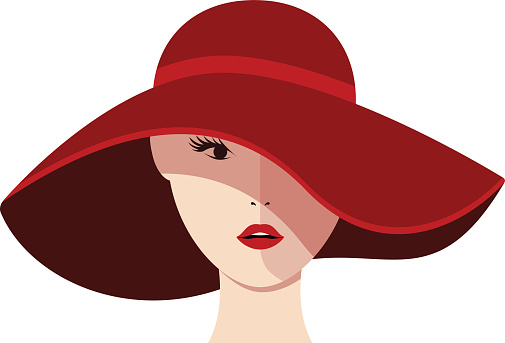 Girl in a red hat.