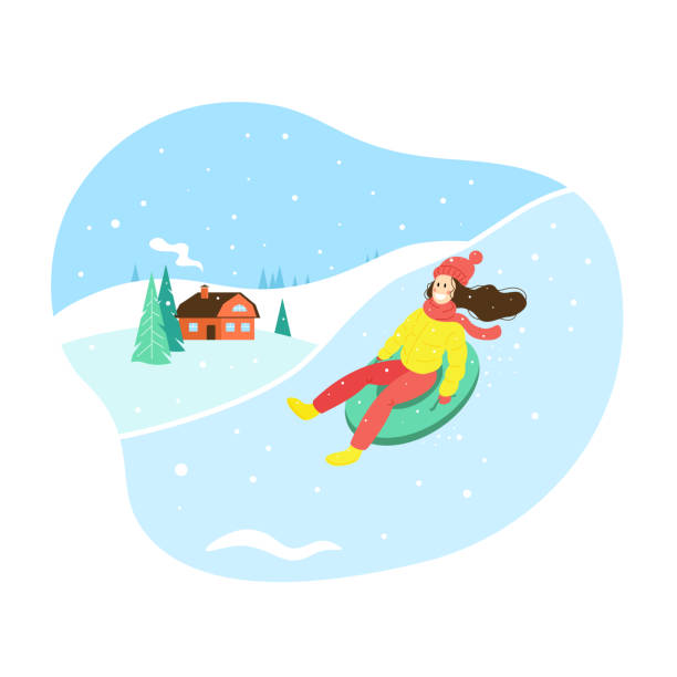 Snow Tubing Illustrations, Royalty-Free Vector Graphics & Clip Art - iStock