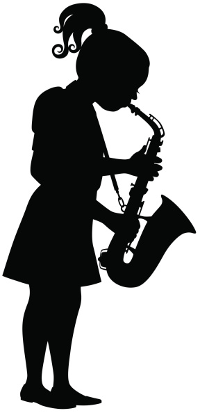 Girl playing Saxophone