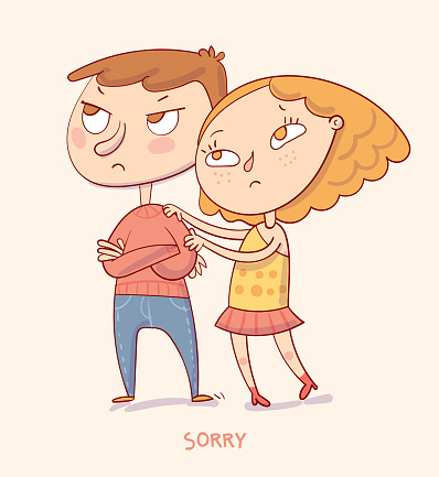 Girl Trying To Apologize Say Sorry To Her Boyfriend Stock Girl Trying To Apologize Say Sorry To Her Boyfriend Stock