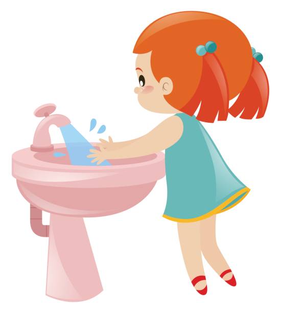Kids Washing Hands Illustrations, Royalty-Free Vector Graphics & Clip